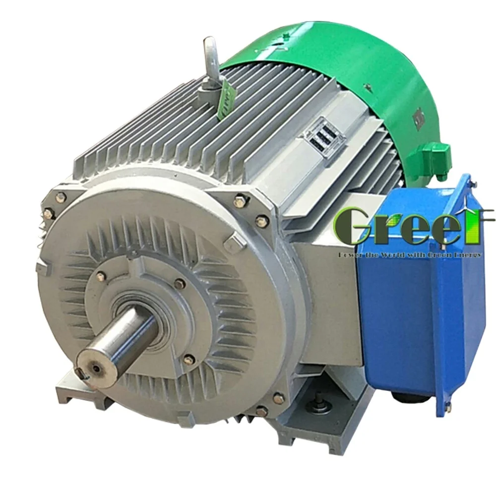 rare earth 50kw 500rpm 1500rpm alternator 3 phase AC 50hz/60hz  synchronous permanent generator for hy
