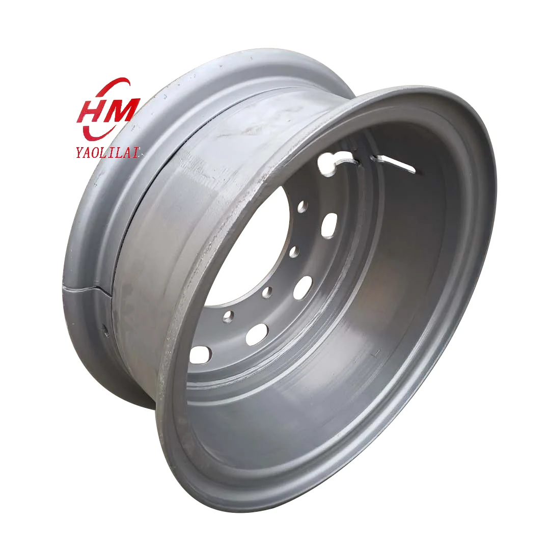 China rims factory Steel wheels rim for sale truck rims 8.5-24 for 1200-24 truck tires