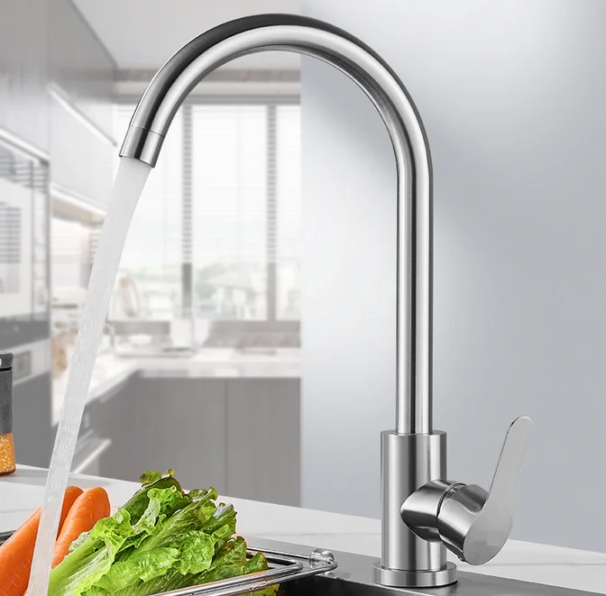 Cold and Hot Kitchen Faucet with Pull Down Sprayer, Kitchen Faucet Sink Faucet Single Handle