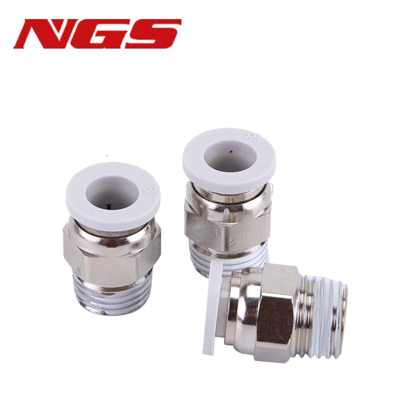 ПК латунь Воздушный Пневматический одним нажатием кнопки, вставляется нажатием разъем Quick Release M5 1/8 1/4 3/8 1/2 8 мм 10 мм с наружной резьбой шланг Труба