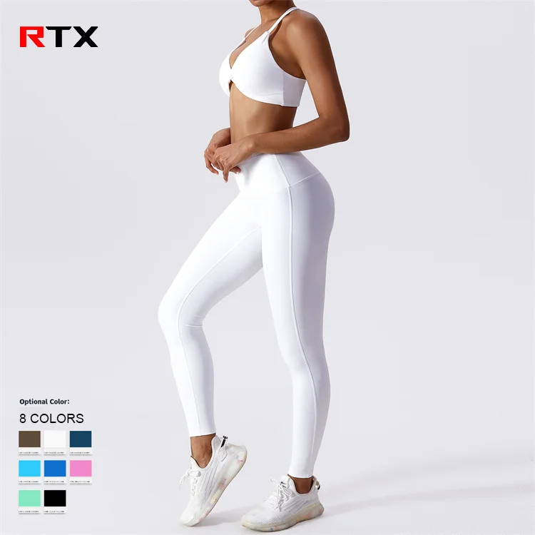 Custom Logo Fitness Gym Leggings Bra Sets Sports Training Yoga Leggings Set Yoga Bra Pants Sets Yoga Clothes