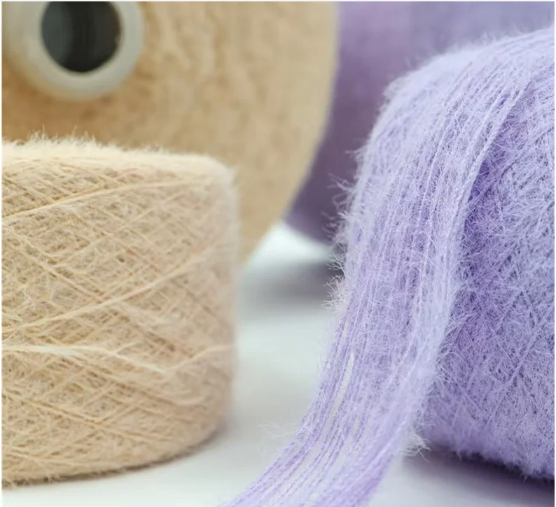 13NM 100% Nylon Fancy Feather Yarn mohair sweater yarn for Knitting