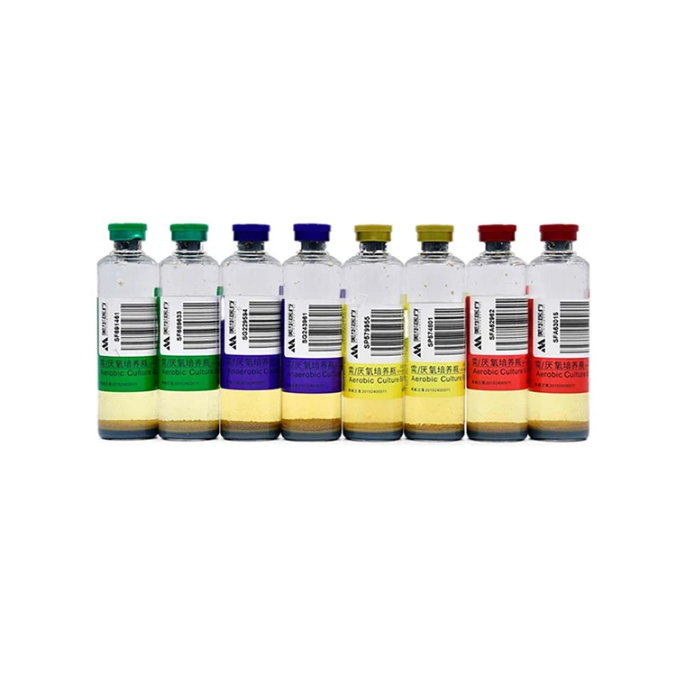 Laboratory Bacterial Culture Blood Bottles Microbiology Anaerobic Culture Bottle