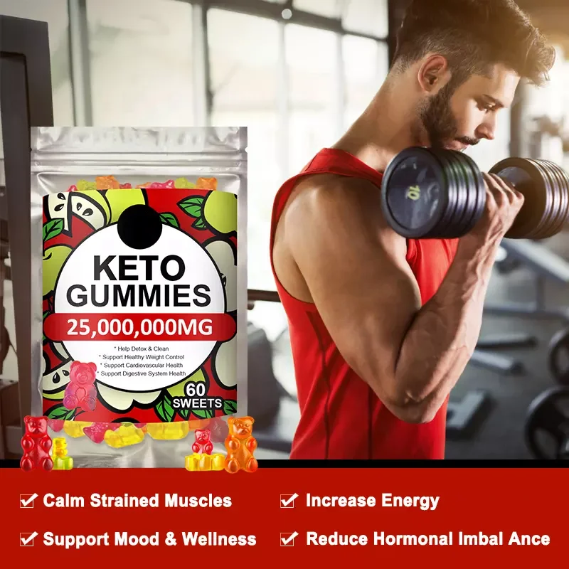 Wholesale Herbal Extract  Supplement Healthy Weight Loss Gummy Candy Keto Fat Burning Gummies