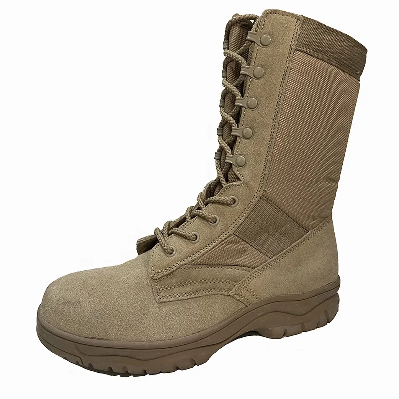 Non-slip rubber outsole dark brown desert hiking boots high quality waterproof snow boots factory manufacturer