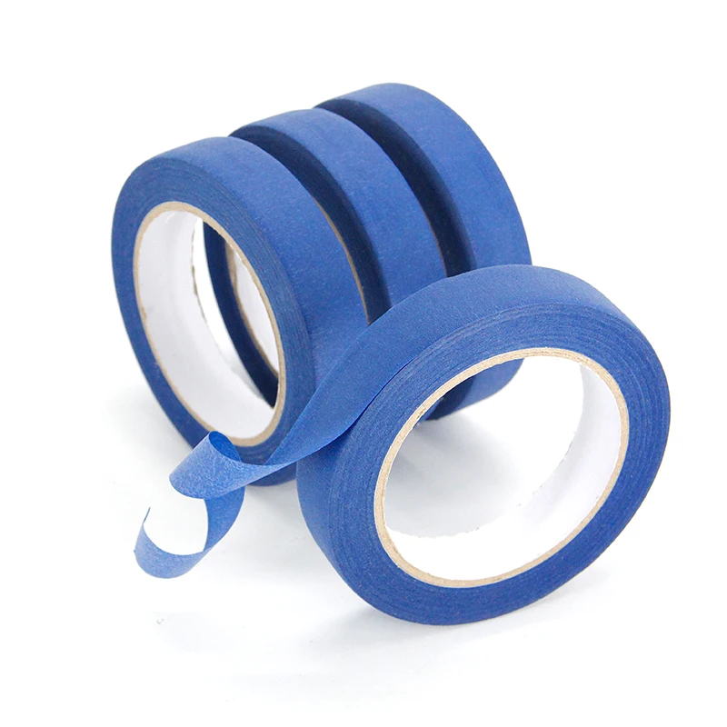 Blue Masking Tape Recyclable Spray Paint Masking Best Choice UV 14 Day Crinkle Paper Self Adhesive Tape