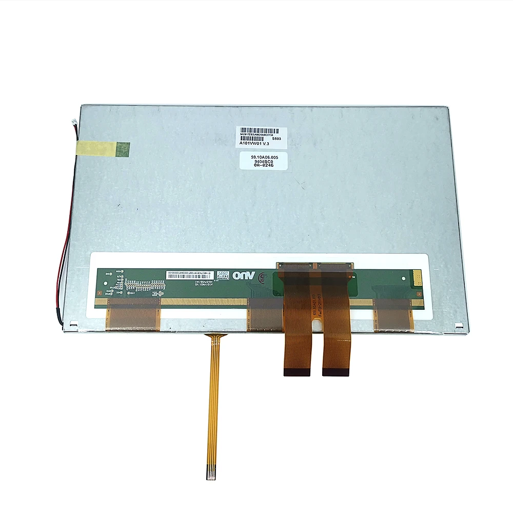 AUO 10.1 inch 800x480 tft lcd panel A101VW01 V3 with resistive touch panel A101VW01 V0 A101VW01 V1 A101VW01 V2