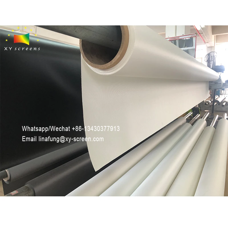 XYScreen Acoustically Transparent AT Fabric Projection Screen 80inch-300inch 4K fabric For Theater Hifi Projector Screen
