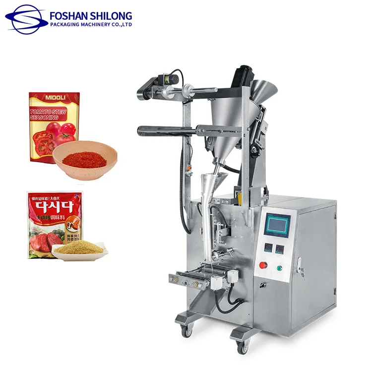 Stand up powder coco powder pepper powder spice filling packing machine
