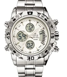 Часы Stryve S8018 Мужские Цифровые, спортивные наручные часы люксового бренда с двойным временем, водонепроницаемость 30 м, для дайвинга