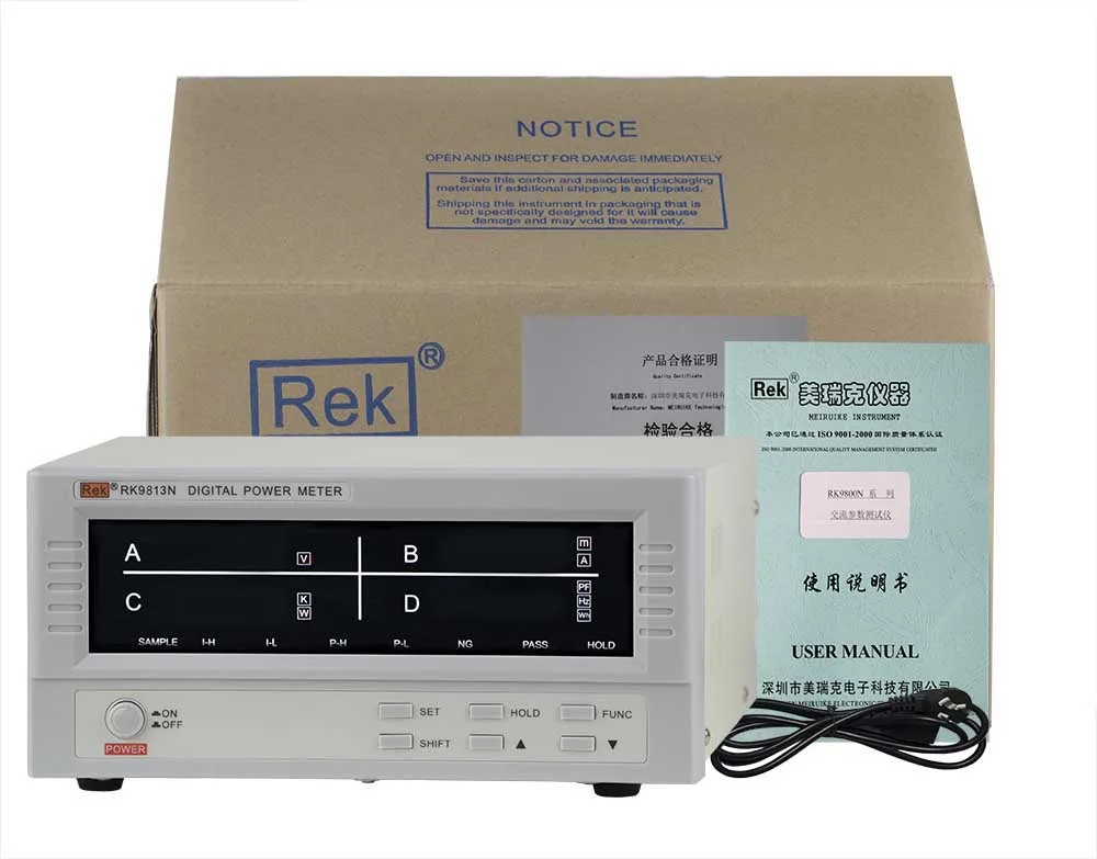 Hot Sale RK9813N Intelligent Digital Power Meter Electric Quantity Measuring Instrument with Fast shipping