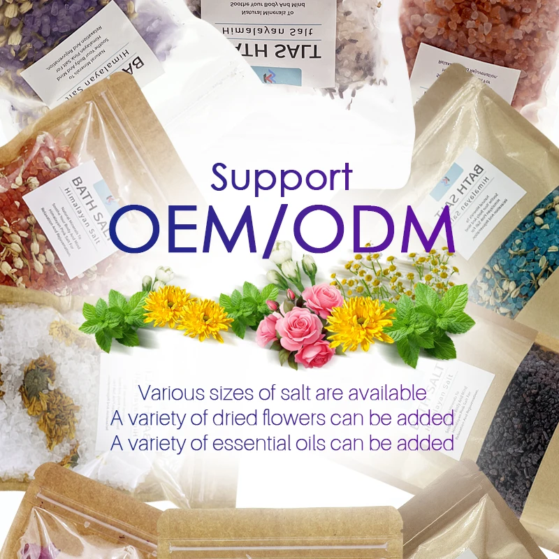 100% Natural Self-Care Set Himalayan Pink & Epsom Bath Salts Essential Oils with Optional Scents Handcrafted Bath Foot Soak