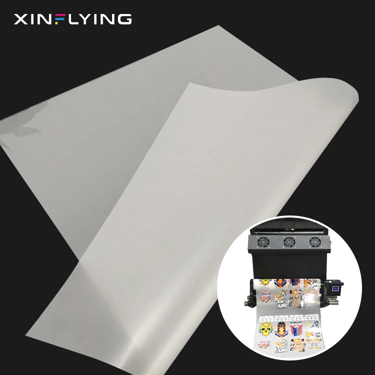XinFlying Factory Wholesale Code Peel Double-sided Pet Film for DTF Machine  Printer for T-shirt Garment 75U Thickness