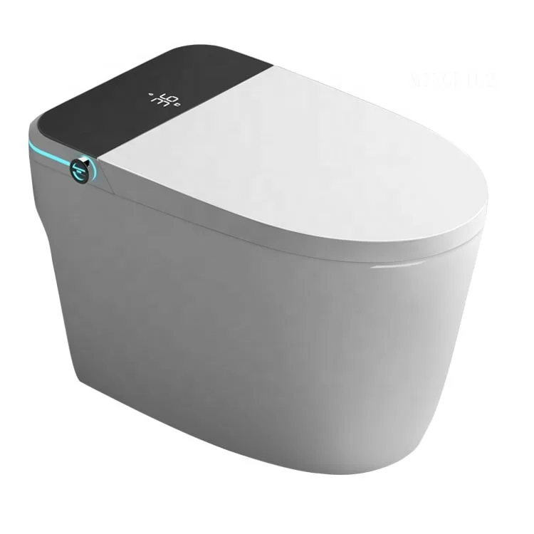 Made In China Smart Toilet Hotel Bathroom Sanitary Ware Ceramic Toilet White Easy To Clean Glazed Automatic Flushing Toilet