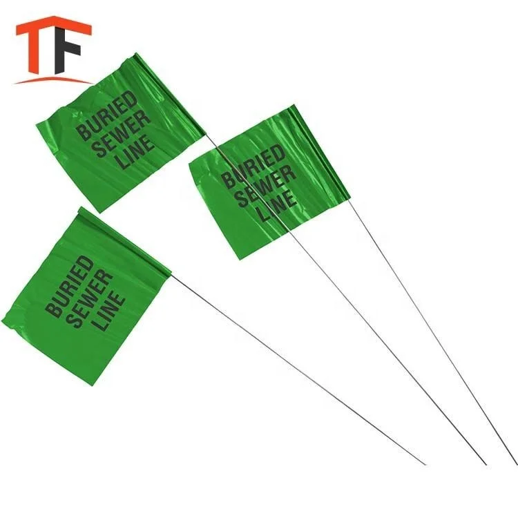 4 X 5 Inches Steel Wire Landmark Flag Irrigation Signs Sprinkler Lawn Yard Garden Dog Training Invisible Fences