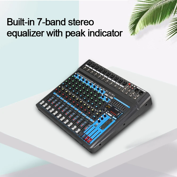 Low Price 12 Channel Dj Audio Mixer Professional 24 DSP Effectors Digital Audio Mixer