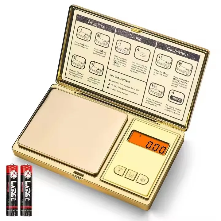 Quality Electronic Digital mini pocket Scale Custom Multipurpose metal stainless steel pocket scale Jewelry balance High