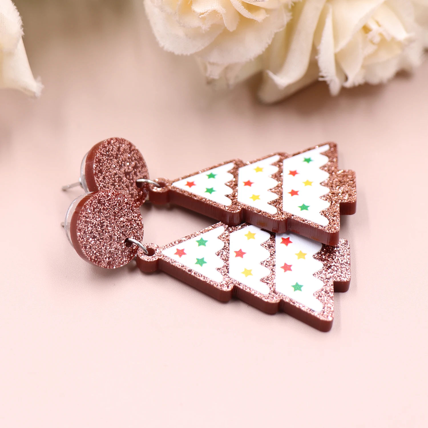 ERS140ER1633 1pair New product CN Drop Christmas tree cute Acrylic earrings Jewelry for women