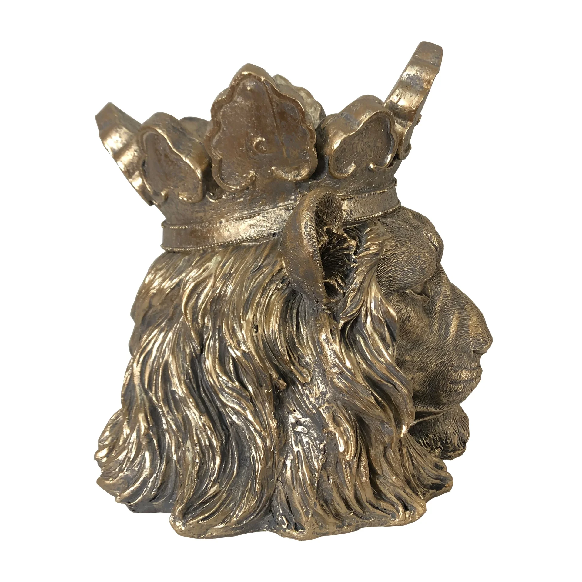 MGO Polystone Polyresin Animal Head Planter Lion Head Flower Pot Garden Decoration Home Resin Decoration