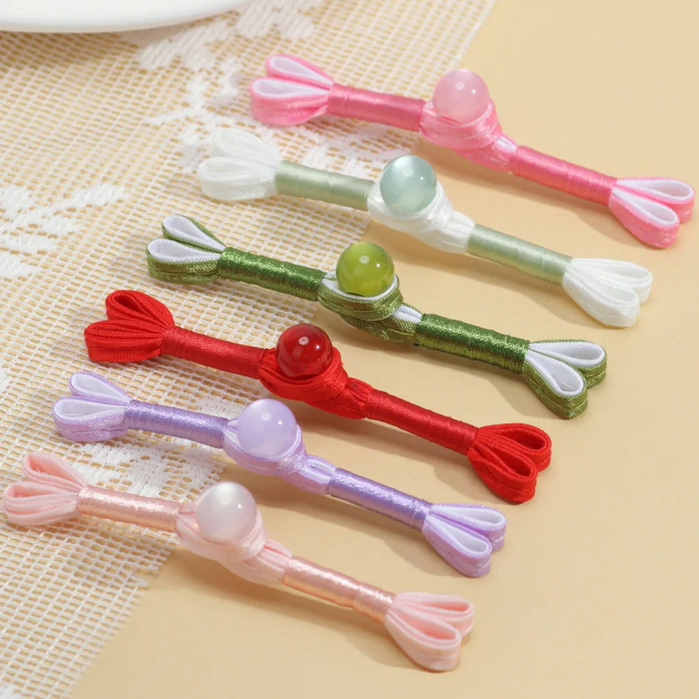 Chinese Traditional Black Swallowtail Knot Frog Button Cheongsam Beads for Clothing Shoes