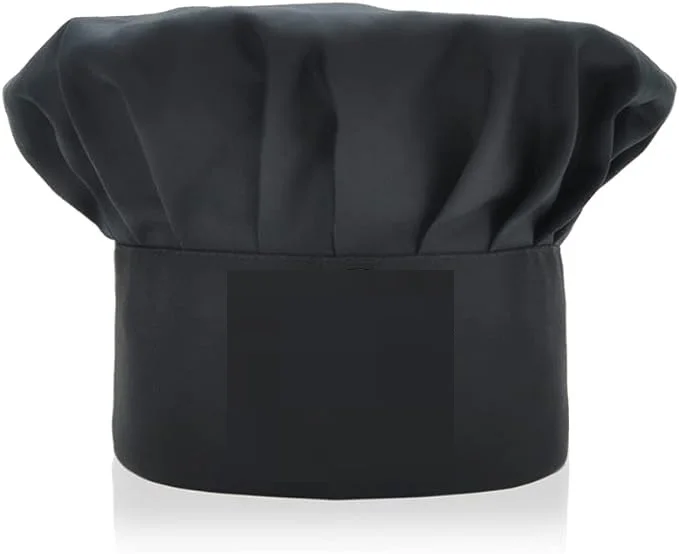 Kitchen Cooking Baking Cap Elastic Adjustable Chef Hat for Kid Adult