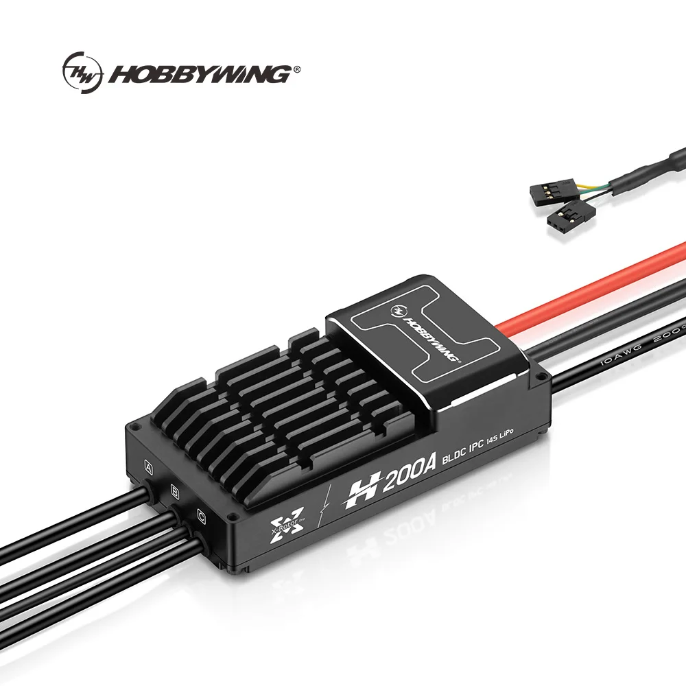 100A/200A бесщеточный ESC 14S Hobbywing XRotor Pro H200A Дрон драйвер 200A многороторный БПЛА 6-14S контроллер