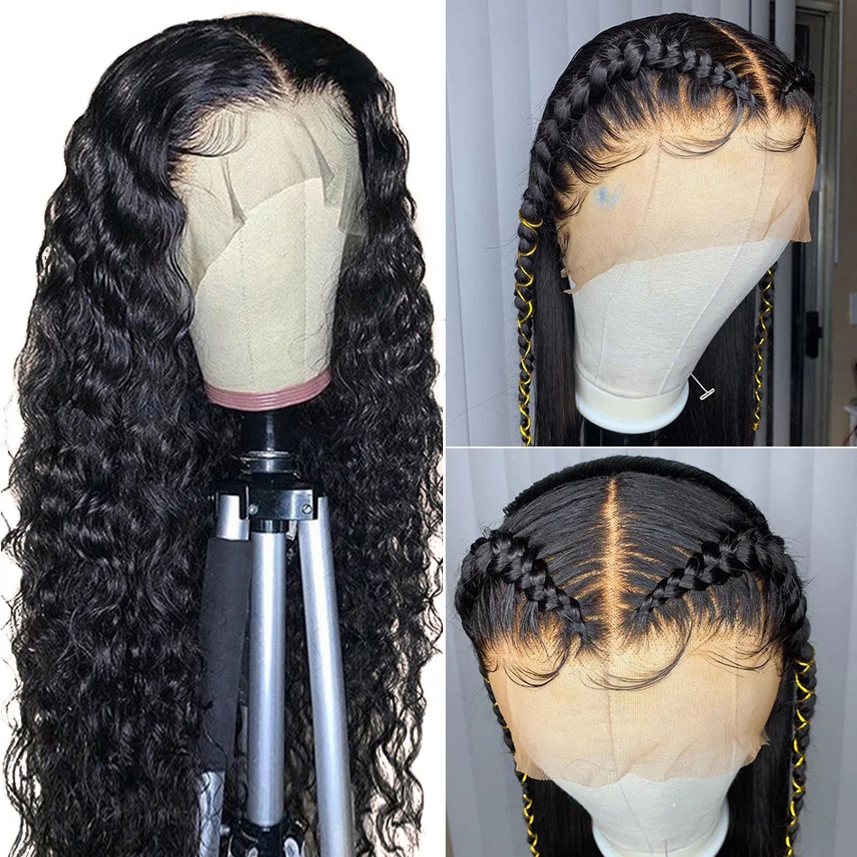 Best Hair Vendors Cheap 100% Human Hair 13*4  Preplucked Transparent Virgin For Black Women Human Hair Hd Curly Lace Front Wig