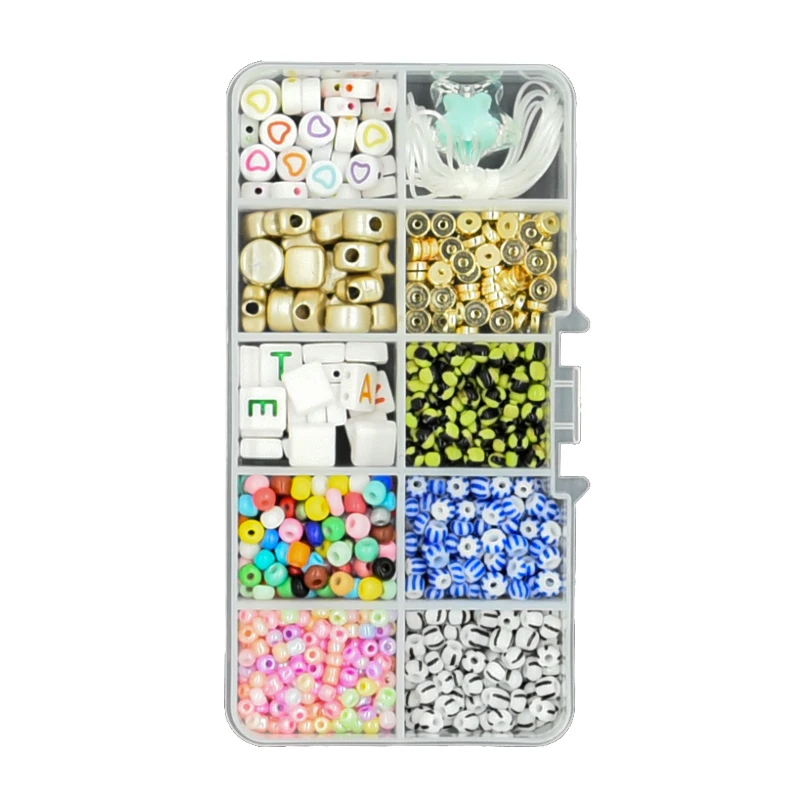 Hot Sales Accessories Acrylic CCB Watermelon Glass Alphabet Love Heart Pentagram Double Hole Spacer Beads DIY For Jewelry Making
