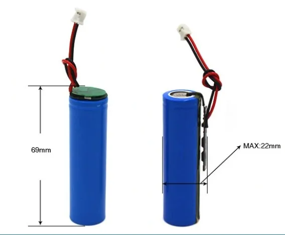 Заводская аккумуляторная батарея MSDS/Un38.3 Li Ion 3 7 V Li-Ion 18650 с разъемом