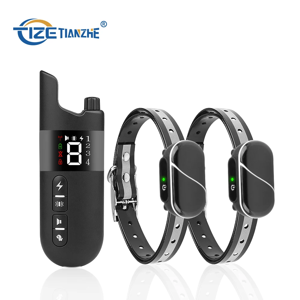 Перезаряжаемый ошейник для дрессировки собак, водонепроницаемый амортизирующий ошейник с пультом дистанционного управления футов
