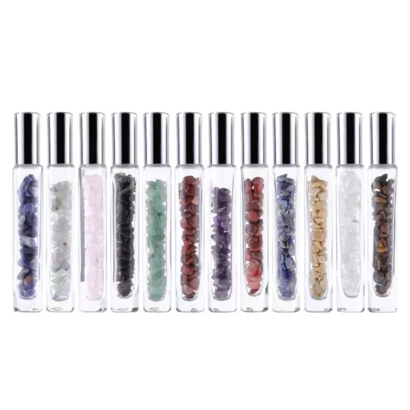 Clear 10ml Glass Roll on Bottles with Caps Thick Bottom Essential Oil Bottle Manufacturer Perfume Packaging