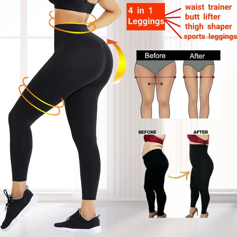 
New Fashion Fat Burning Leggings Shapewear Body Shaper Active Wear High Waist Leggings 