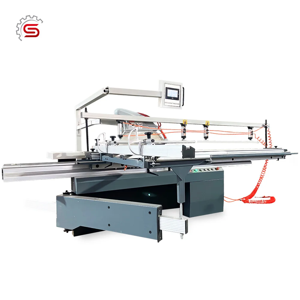 ПЛК китайская панельная пила по дереву, чугунная скользящая Настольная пила, резка по дереву в Китае, забор для деревообработки, скользящая настольная панель