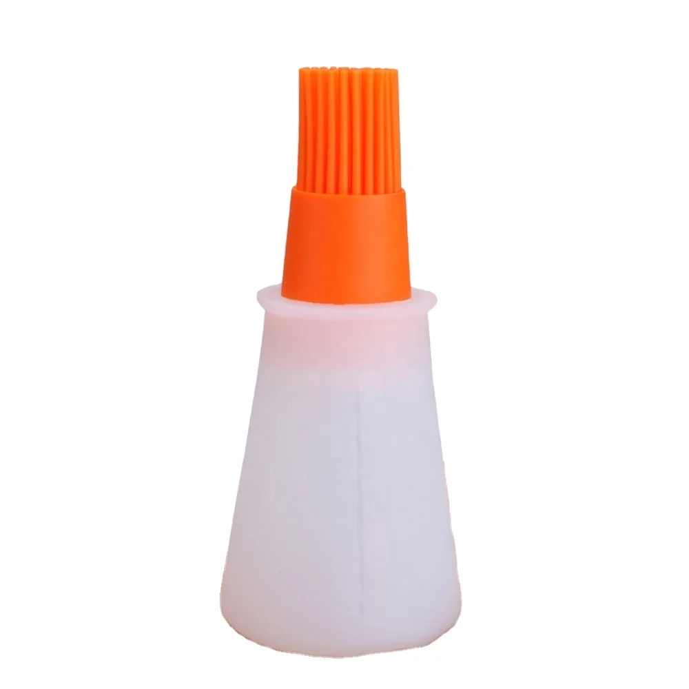 Silicone Oil Bottle Brush Food Grade Silicone Brush Cooking Grill Barbecue Baking Oil Sauce Bottle Cooking Brush