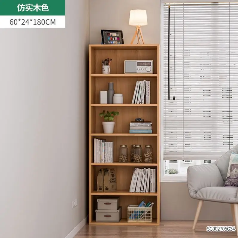 Wall Corner Shelf Storage Rack Metal Book Shelf Cabinet Furniture Bookshelf Library Wooden Bookcases