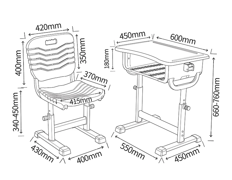 
Adjustable Height Plastic Kids Reading Cheapest Study Table Set Study Table Chair 