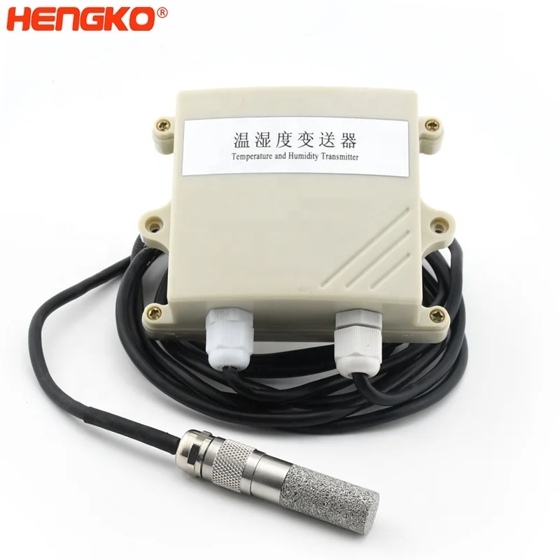  2%RH temperature and humidity transmitter with exchangeable sensor probe for cleanrooms / light industrial
