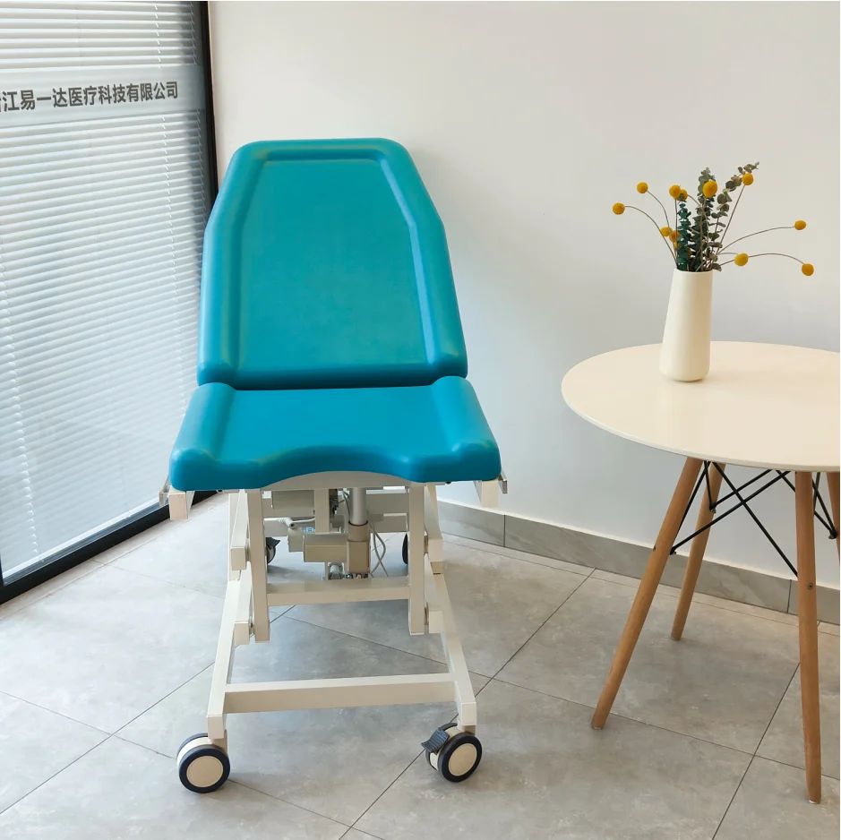 Hospital equipment electric gynecological examination couch medical obstetric delivery birthing bed table chair