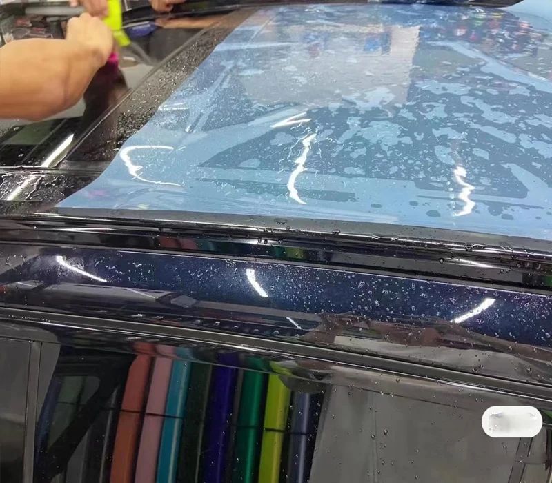 wholesale Light blue 99% high heat rejection solar car window roof film TPU self healing car skylight film