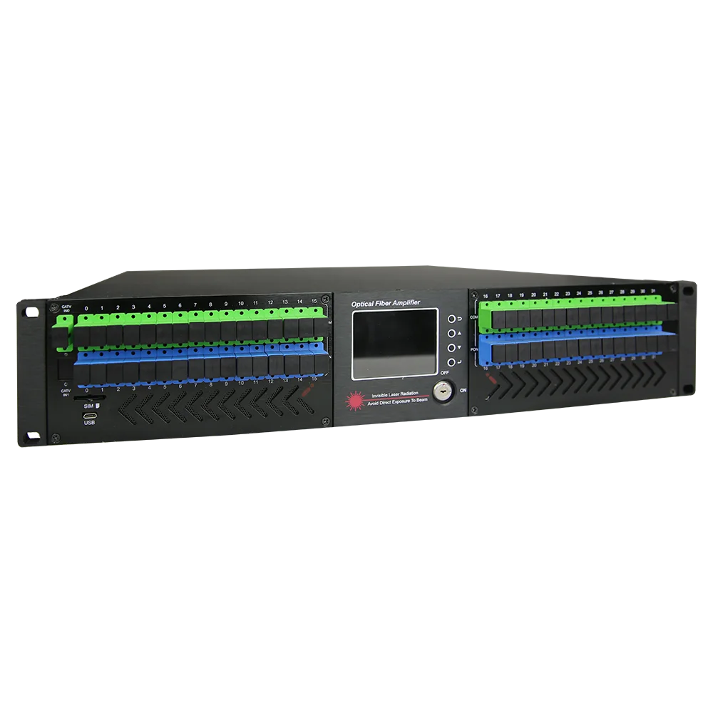 Factory Price FTTH 1550-edfa-catv-equipment 1550nm CATV Optical Transmitter EDFA 32 port