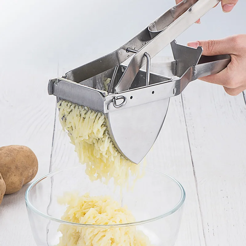 Food Grade Potato Ricer Potato Masher Stainless Steel Potato Press, Garlic press