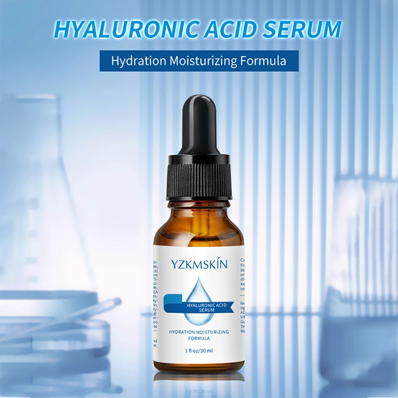 Custom Best Skin Care Face Nourishing Moisturizer Hydrating Anti Age Anti Wrinkle Brightening Pure Hyaluronic Acid Serum