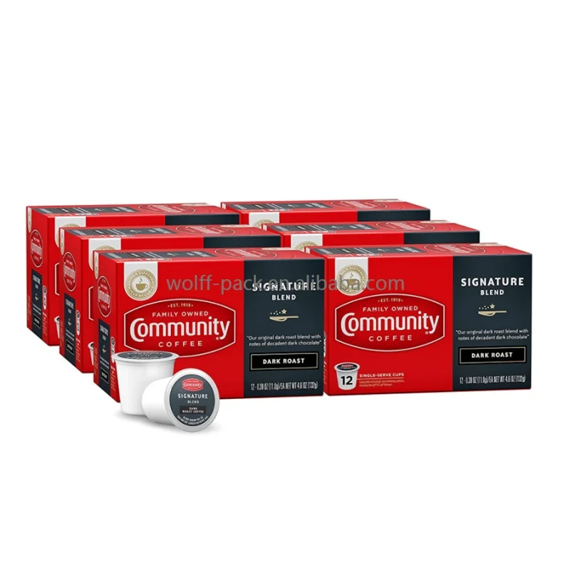 Reusable Empty K-cup Single Coffee Filter Paper Box 12pcs Pack