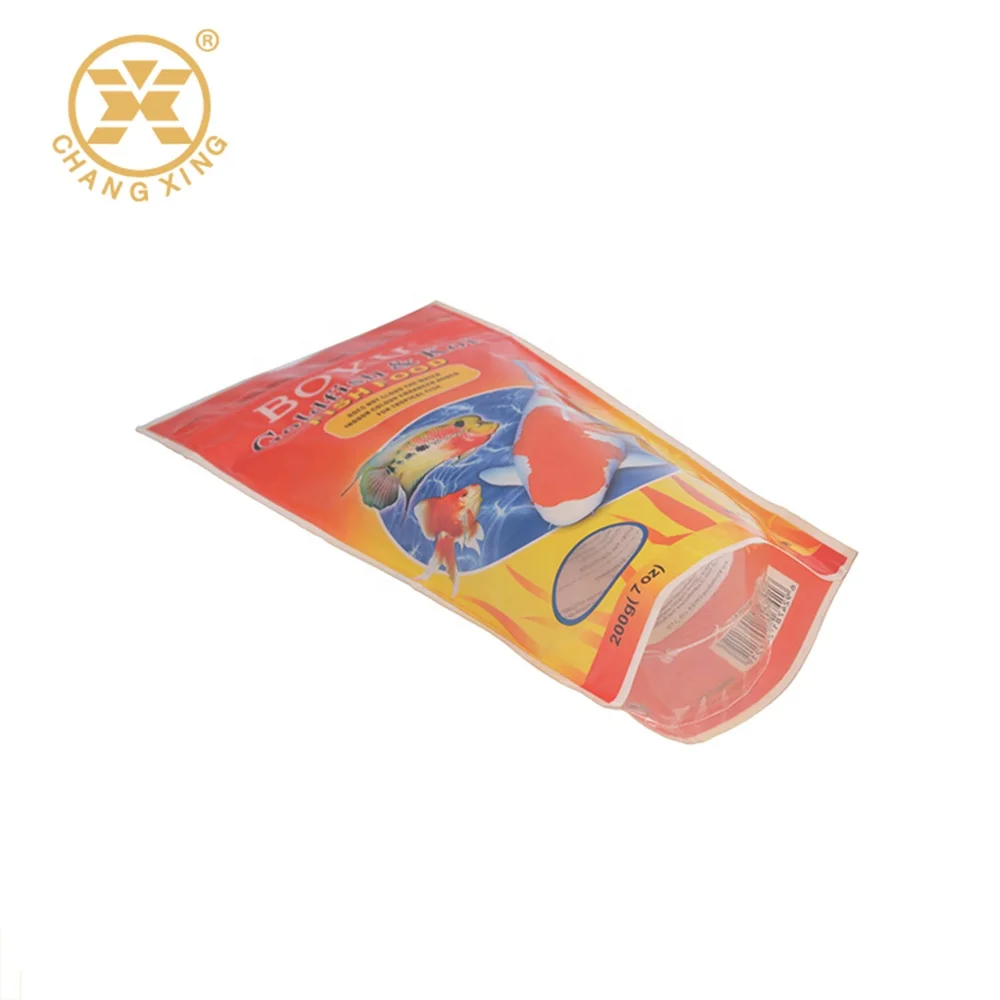 Manufacturer OEM Design 100g 200g 1kg 5kg 10kg 15kg Plastic Koi Goldfish Fish Food Bags
