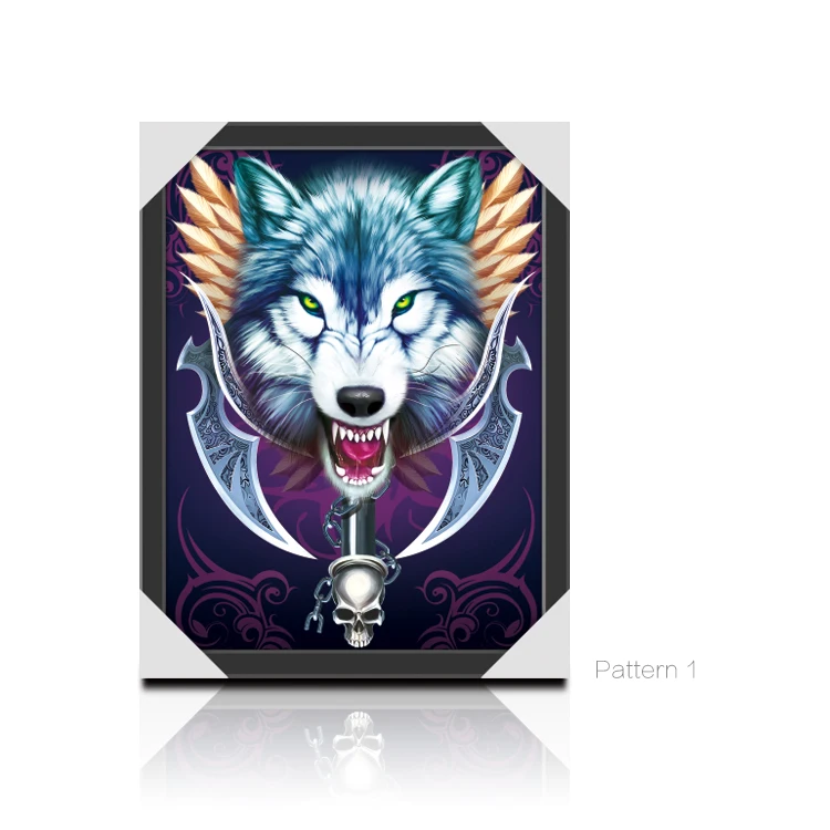 3D Lenticular Poster 30x40cm Lenticular Picture 3d Animal Picture Of Wolves