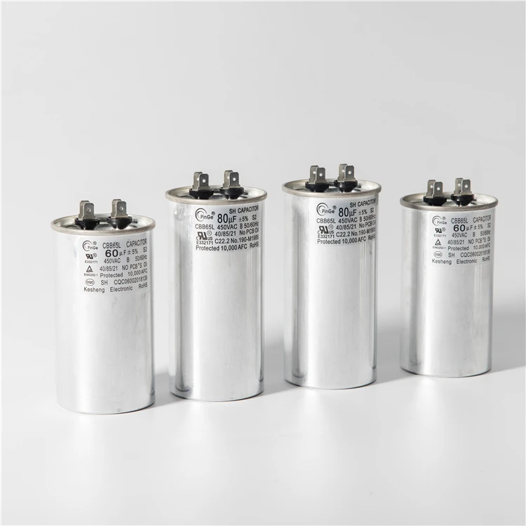 High Voltage Single Phase AC Capacitor 50uf 450V CBB65 for Solar Power Generation Capacitors