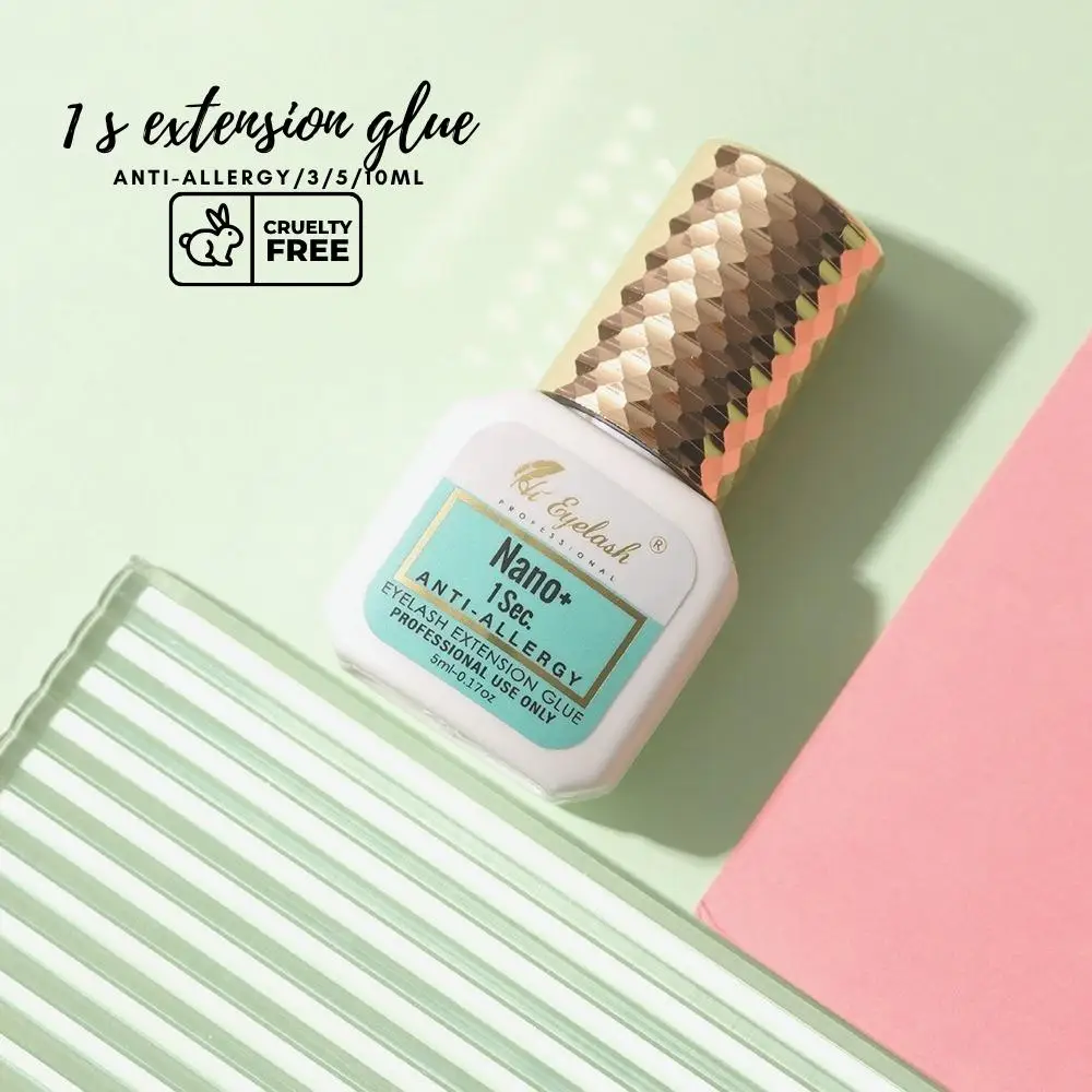 Extra Strong Eyelash Extension Glue 1 Sec Retention 7 Weeks Black Adhesive Glue Professional Supplies Waterproof Custom logo