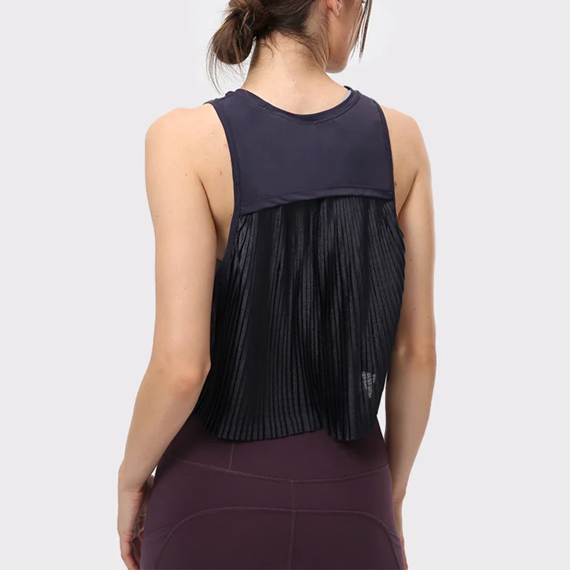 Women Gym Athletic Yoga Tops Sleeveless Activewear Singlet Workout Tank Tops Racerback Sports Shirts Running Vest