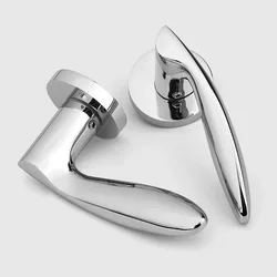 Interior Bathroom Door Locks Handle Body Sets Privacy Zinc Alloy Wood Door Lock