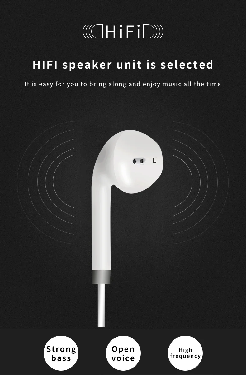 Handsfree phones 8Pin earbuds For iphone 7 11 12  13 14 3.5mm jack wired earphones In Ear Type c headphones For Samsung NOTE10